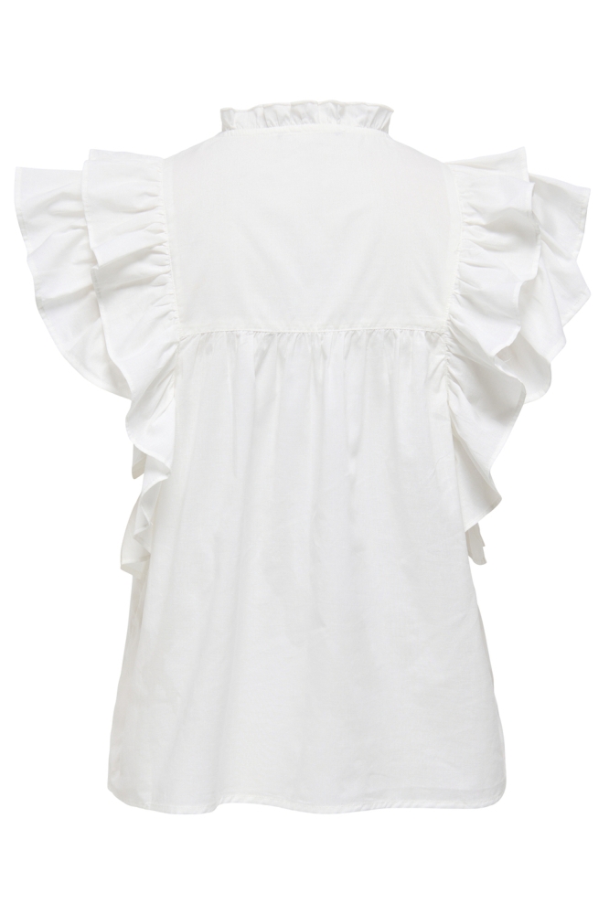 ONLSUNNY LIFE CAPSL FRILL TOP WVN N 15347882 CLOUD DANCER